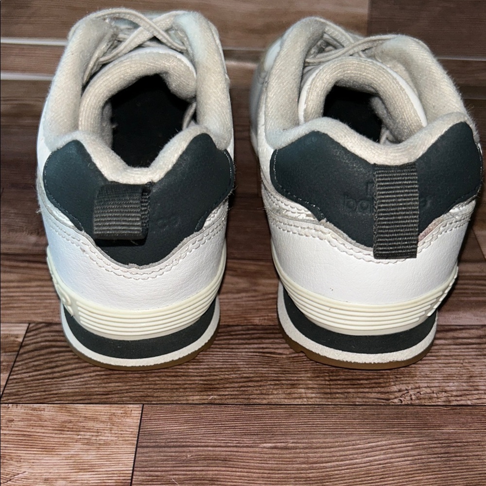 New Balance Kids White and Black Sneakers #S1004BLK - Picture 5 of 5